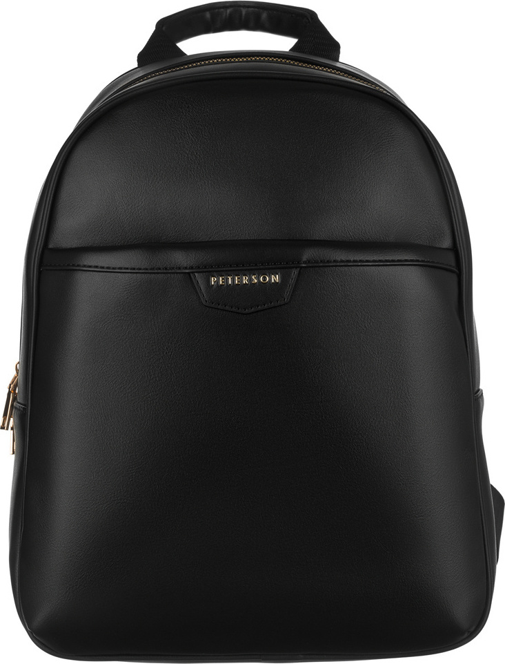 Peterson Čierny štýlový priestranný batoh [DH] PTN PLEC-ALE-3 Veľkosť: ONE SIZE