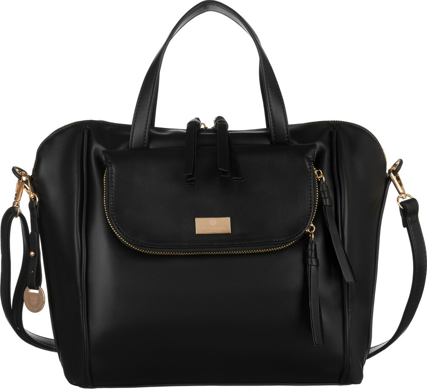 Peterson Čierna štýlová shopper kabelka [DH] PTN TOR-ALE-3 Veľkosť: ONE SIZE