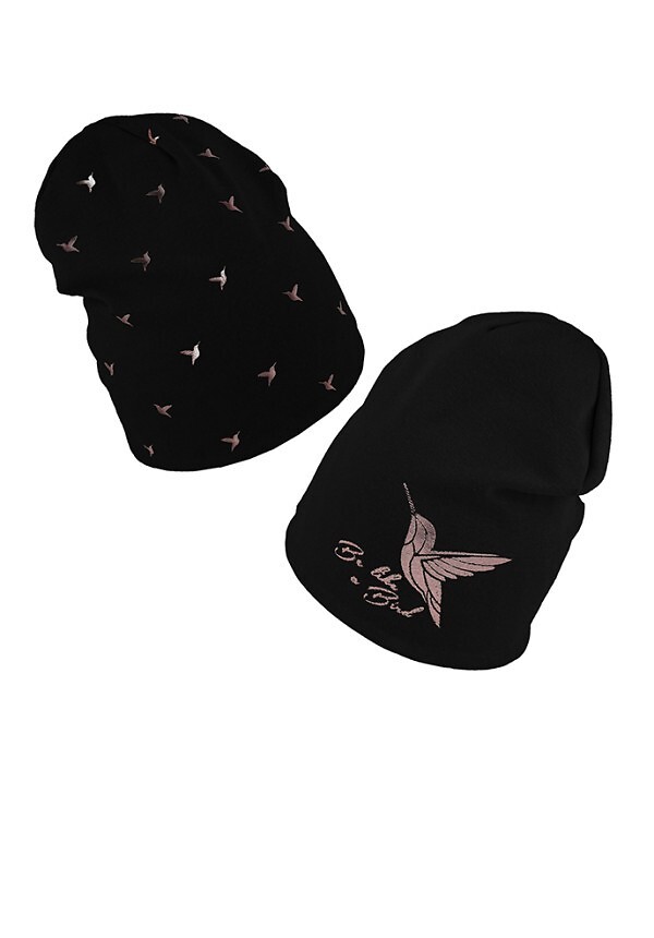 AJS Detská obojstranná čiapka 50-107 dwustronna dziecięca Veľkosť: 48-50 cm, Barva: čierna