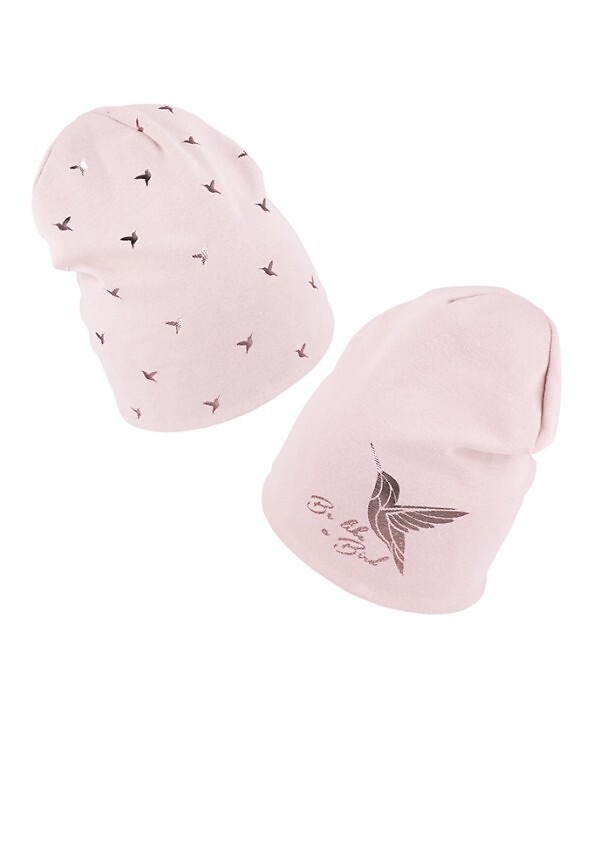 AJS Detská obojstranná čiapka 50-107 dwustronna dziecięca Veľkosť: 48-50 cm, Barva: lososová