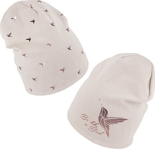 AJS Detská obojstranná čiapka 50-107 dwustronna dziecięca Veľkosť: 52-54 cm, Barva: svetlobéžová