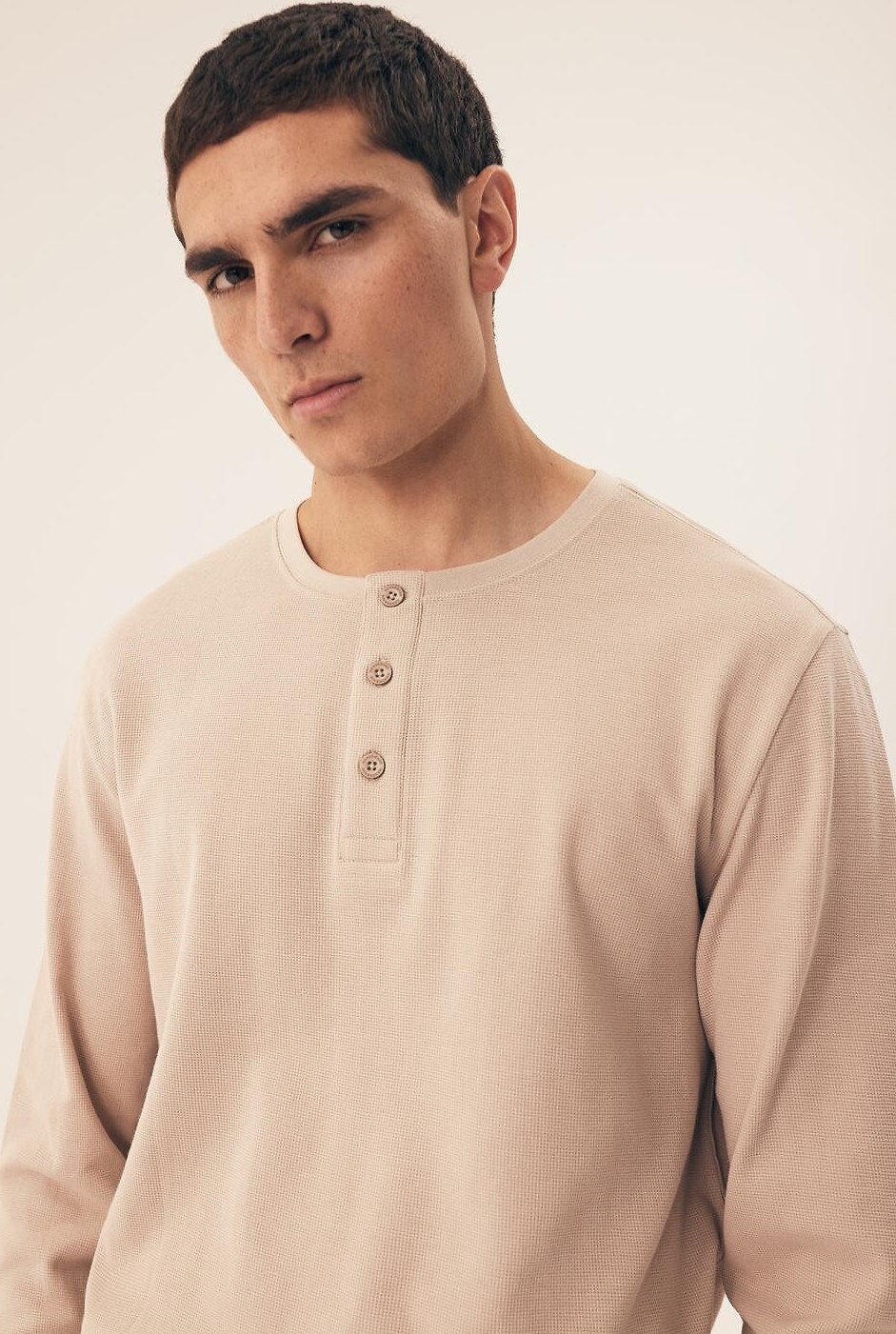 Henderson Pánske bavlnené dlhé pyžamo 42638 Desert Homewear dł/r M-3XL Veľkosť: XL, Barva: telová