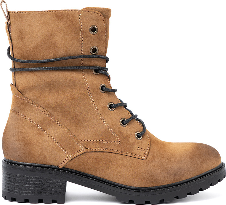 Šnurovacie dámske camel workery s efektným tieňovaním na špičke C810CA Veľkosť: 36