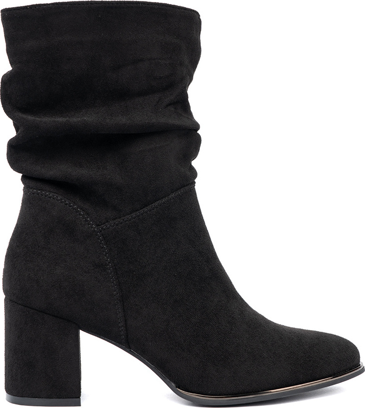 Semišové dámske nízke čižmy na podpätku, podpätok 7 cm 9672-GA/B Veľkosť: 36