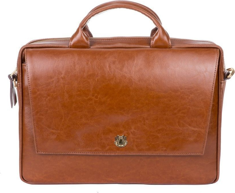 DÁMSKA HNEDÁ KOŽENÁ TAŠKA NA LAPTOP FL14 RIMINI VINTAGE BROWN Veľkosť: ONE SIZE
