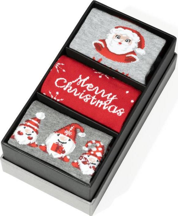 Súprava dámskych vianočných ponožiek Art.195 ZD001, BOX 3 - PAK Veľkosť: 35/37