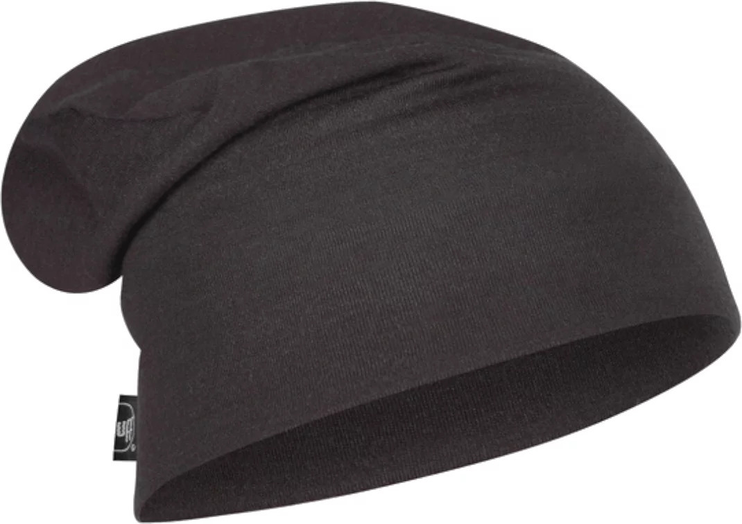 Tmavosivá čiapka Buff Merino Heavyweight Beanie 1111709991000 Veľkosť: ONE SIZE