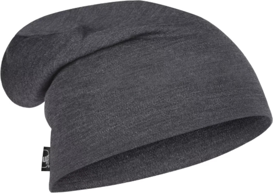 Tmavosivá čiapka Buff Merino Heavyweight Beanie 1111709371000 Veľkosť: ONE SIZE