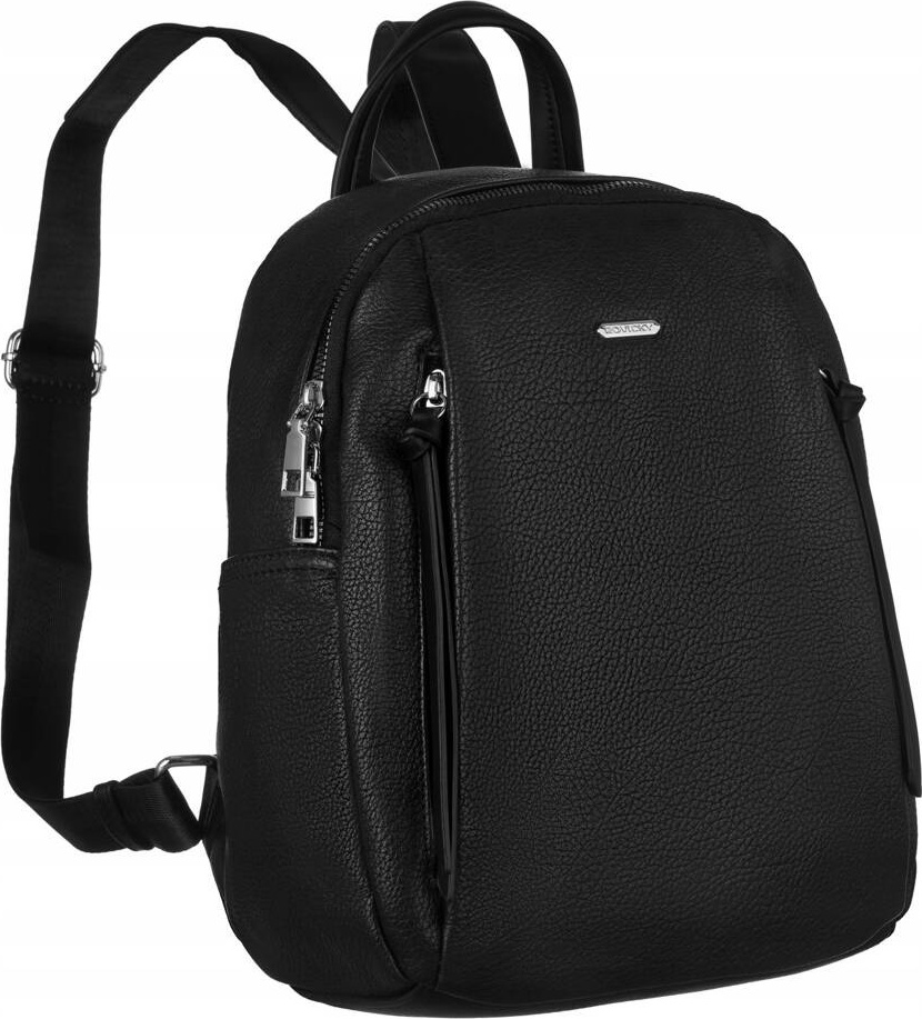 Rovicky Čierny dámsky mestský batoh [DH] R-PL-6727 Veľkosť: ONE SIZE