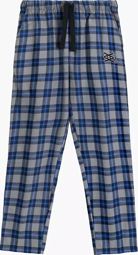 Atlantic Flanelové pánske kárované pyžamové nohavice NMB-045 S-2XL Veľkosť: 2XL, Barva: sivá