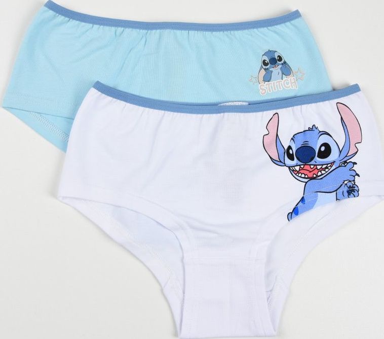Sada dvoch dievčenských nohavičiek Disney Stitch - svetlomodrá/biela Veľkosť: 126