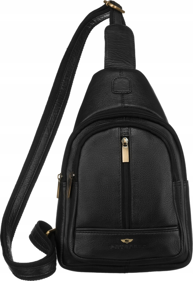 Peterson čierna pánska kožená taška cez rameno PTN 2981-NDM Veľkosť: ONE SIZE