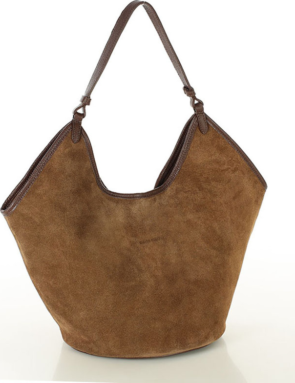 MARCO MAZZINI Hnedá kožená hobo kabelka (s289a) Veľkosť: ONE SIZE