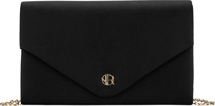 Rovicky Čierna listová kabelka s jemnou textúrou R-XS030-1 Veľkosť: ONE SIZE