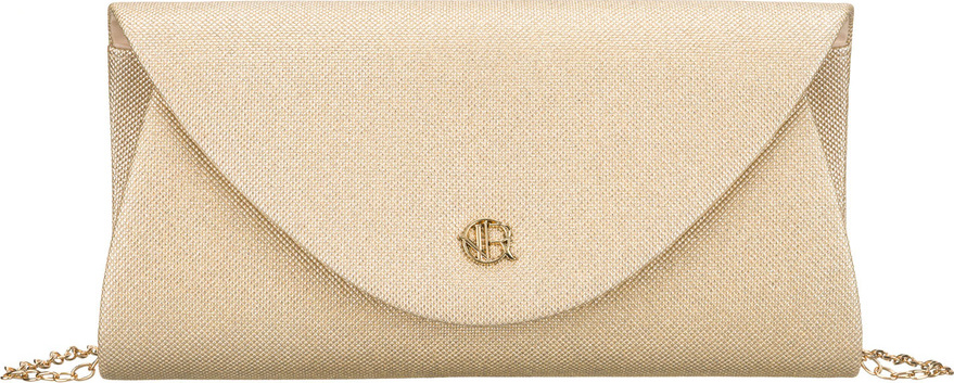 Rovicky Zlatá trblietavá listová kabelka R-XS029-2 Veľkosť: ONE SIZE