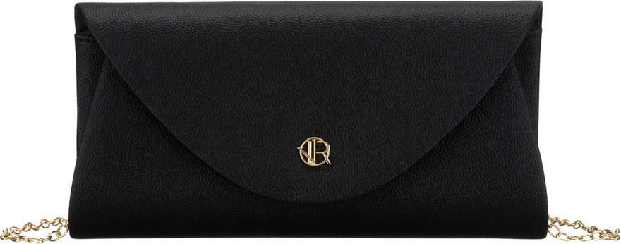 Rovicky Čierna listová kabelka s jemnou textúrou R-XS029-1 Veľkosť: ONE SIZE