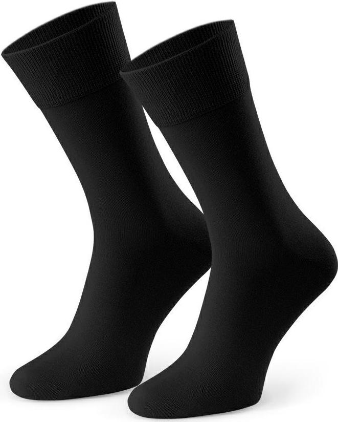 Čierne pánske bambusové ponožky k obleku Art.124 TM01, BLACK Veľkosť: 41/43