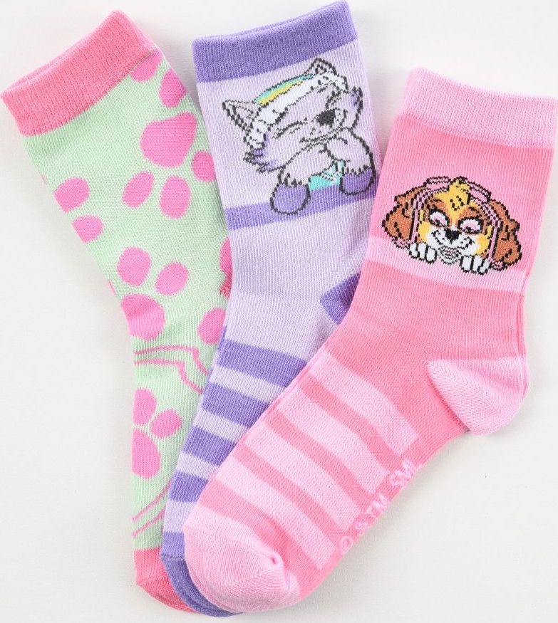 Sada 3 párov ponožiek Paw Patrol Veľkosť: 23/26