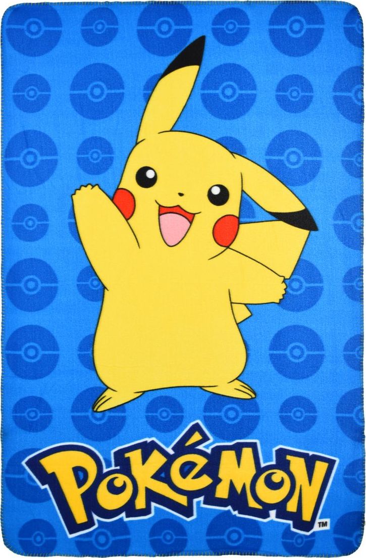 Modrá detská deka s motívom Pokemon Veľkosť: ONE SIZE