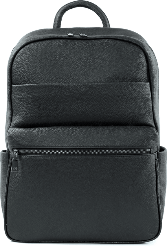 Černý kožený batoh JASPER Plecak SV19 JASPER 2419 Veľkosť: ONE SIZE