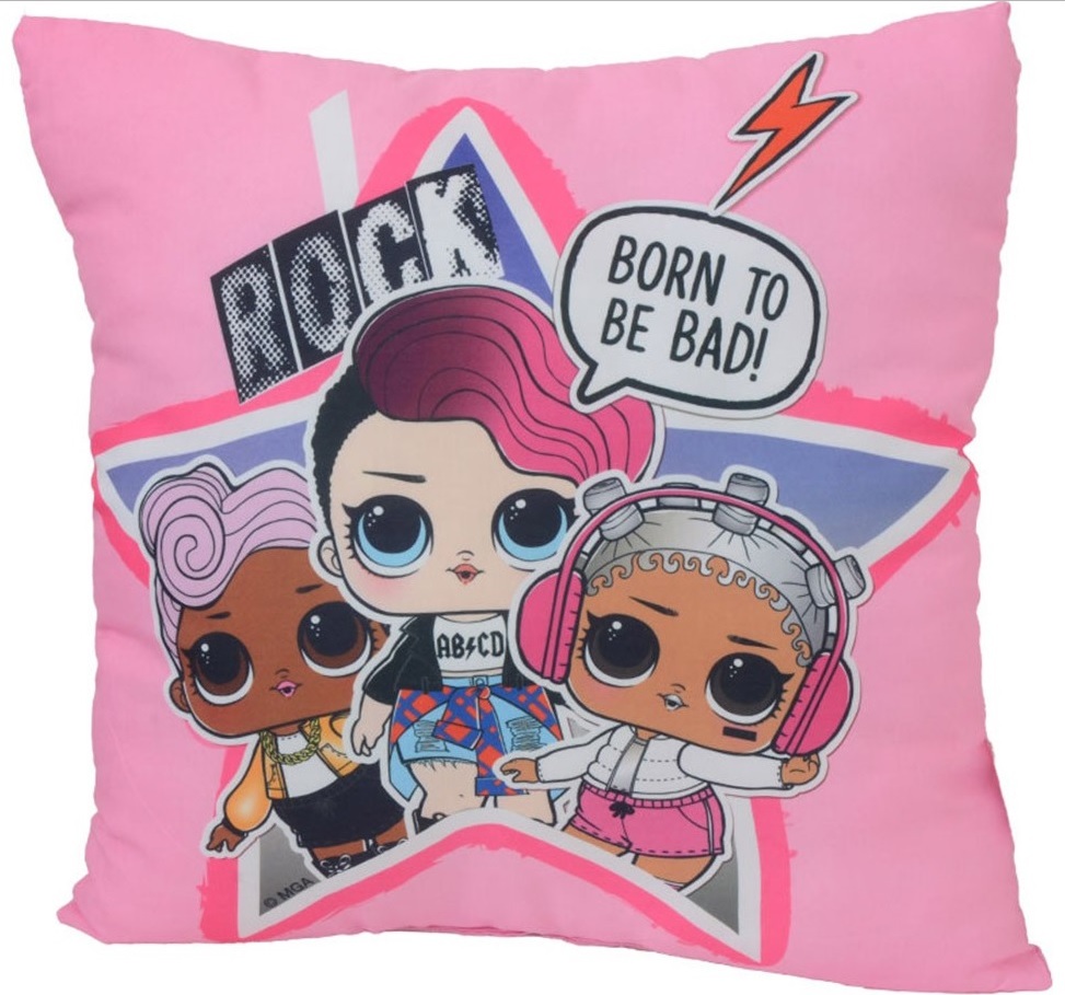 Ružový detský vankúš L.O.L - 35 x 35 cm Veľkosť: ONE SIZE