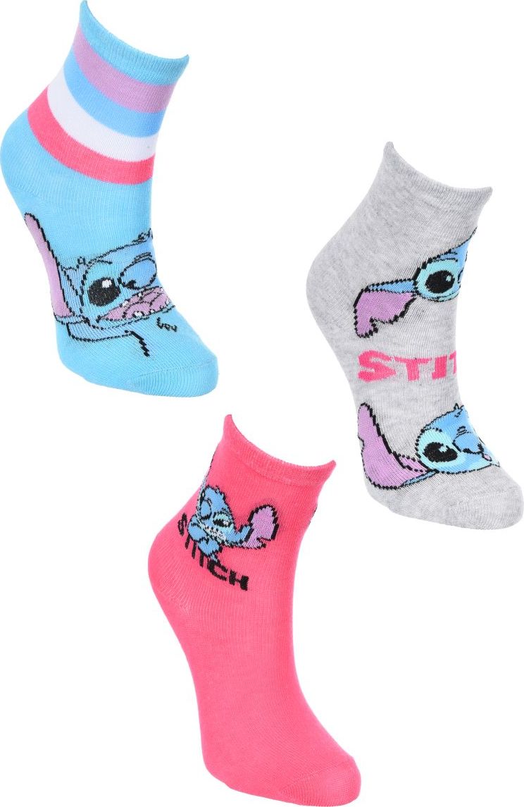 Farebná sada detských ponožiek Lilo and Stitch Veľkosť: 31/34