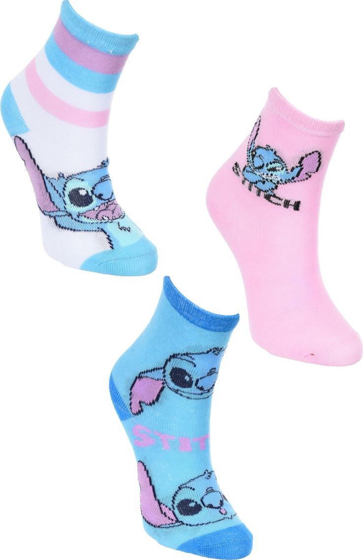 Farebná sada detských ponožiek Lilo and Stitch Veľkosť: 31/34