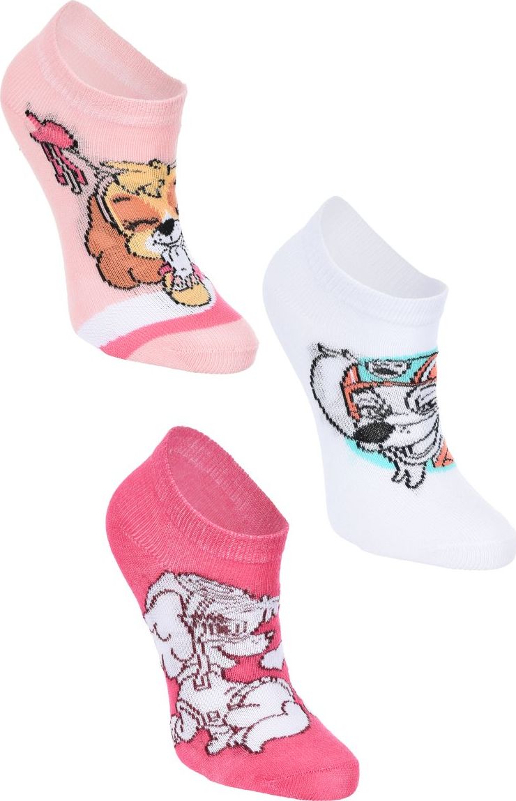 3 páry detských členkových ponožiek Paw Patrol, Skye Veľkosť: 31/34