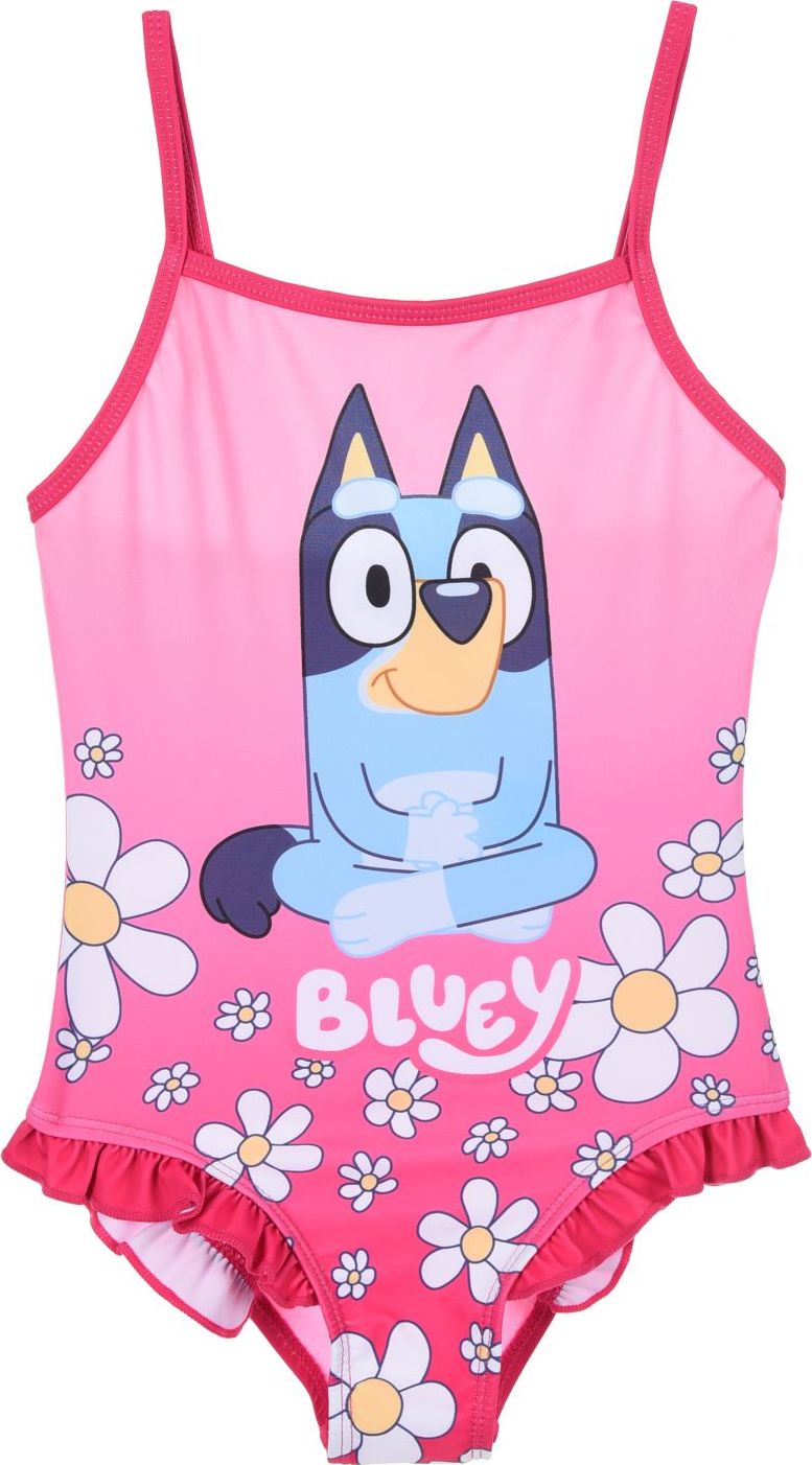 Ružové dievčenské jednodielne plavky Bluey Veľkosť: 98