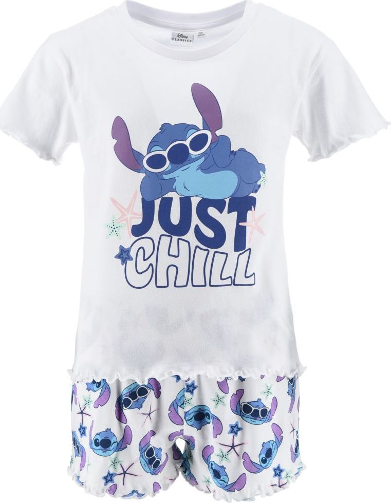 Biele detské bavlnené pyžamo Disney Stitch Veľkosť: 176