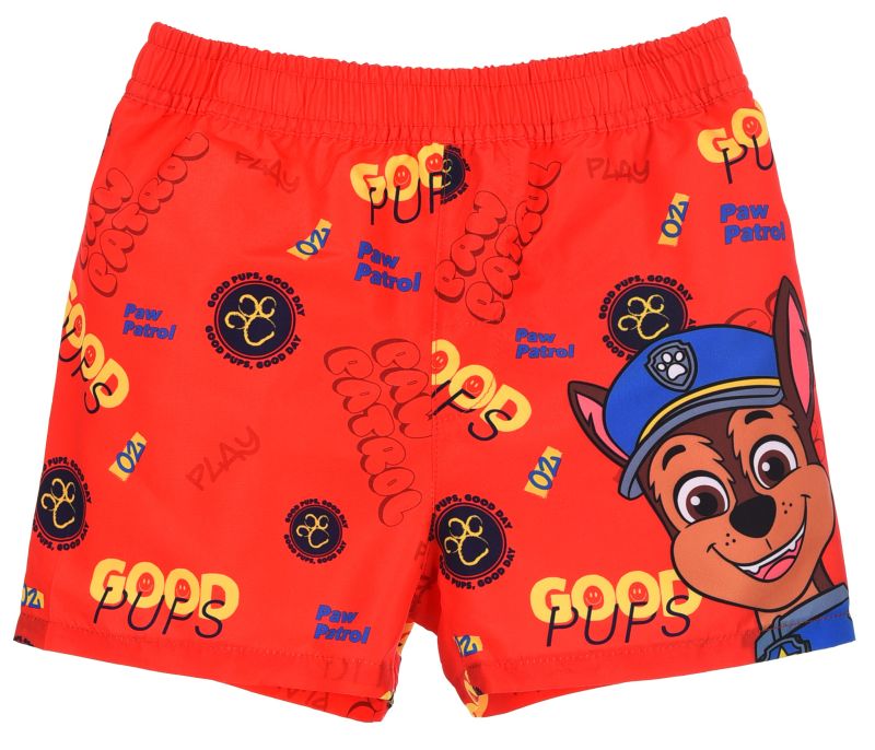 Červené chlapčenské plavky Chase Paw Patrol Veľkosť: 110