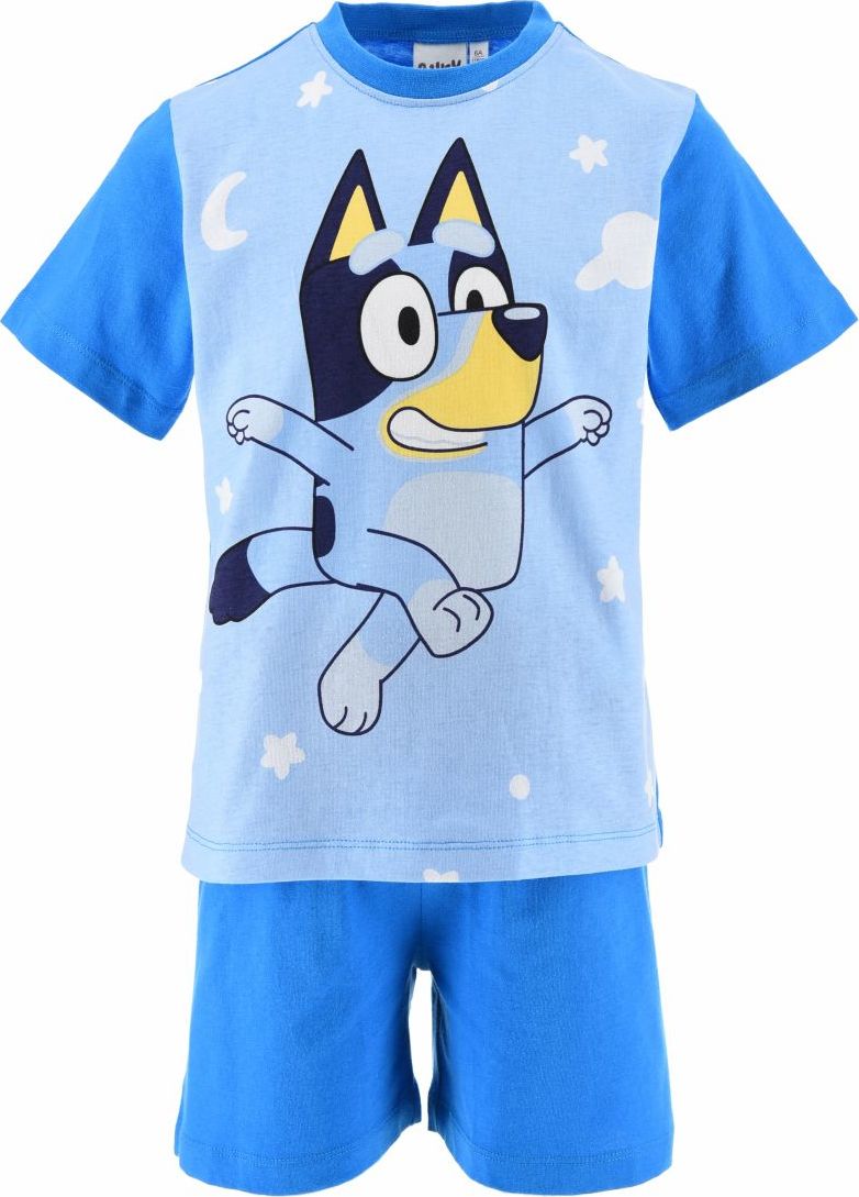 Modré detské krátke pyžamo Bluey Veľkosť: 98