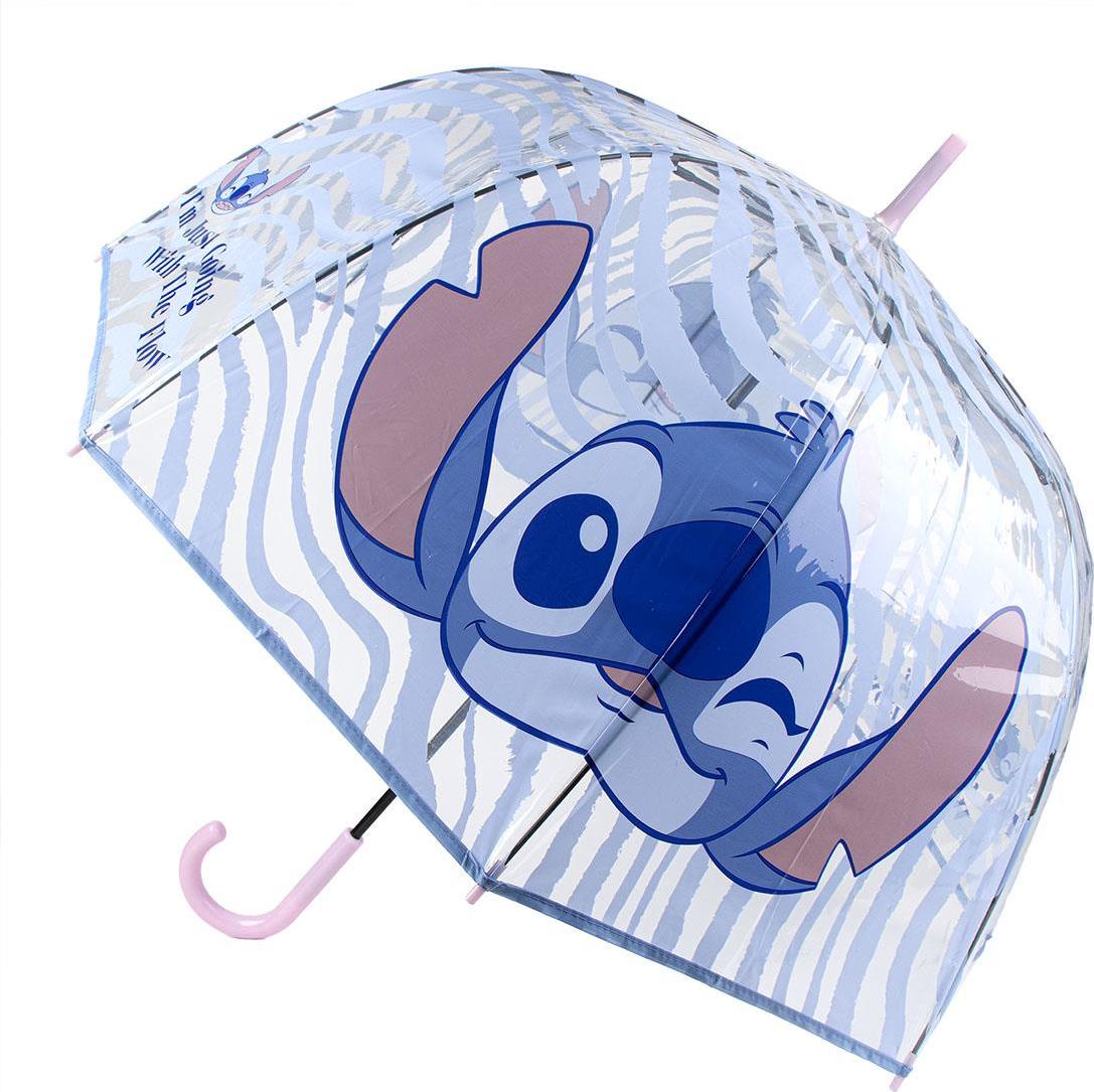 Detský zdobený transparentný dáždnik Stitch Veľkosť: ONE SIZE