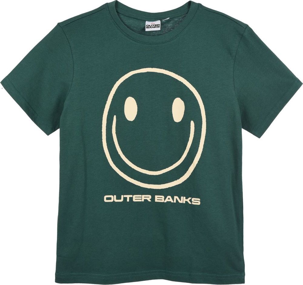 Tmavozelené detské tričko s potlačou OBX Veľkosť: 140