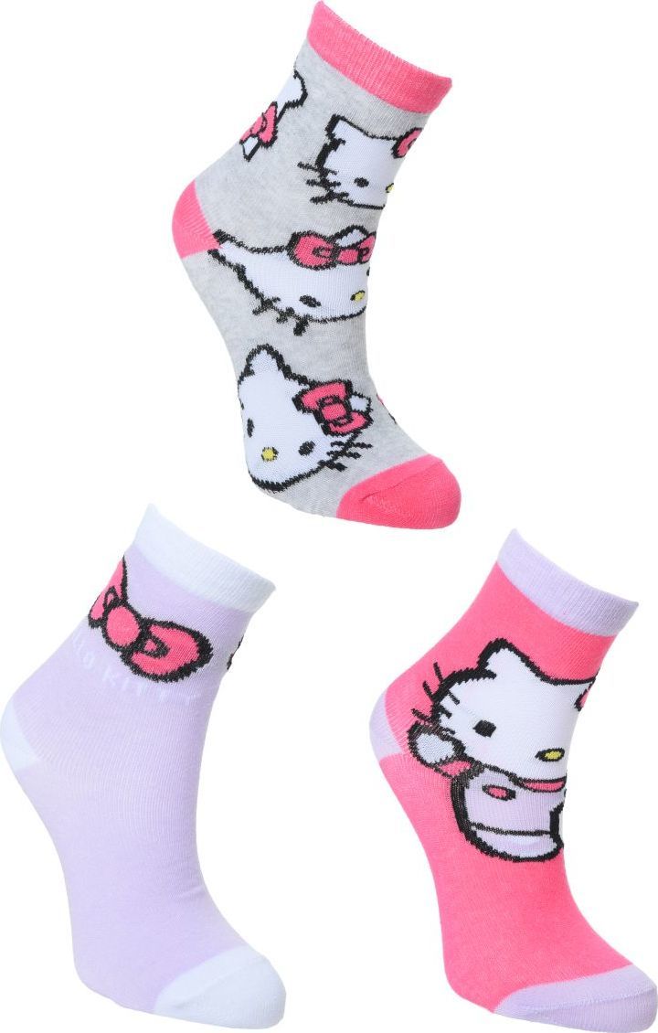 Súprava 3 párov detských ponožiek Hello Kitty Veľkosť: 27/30