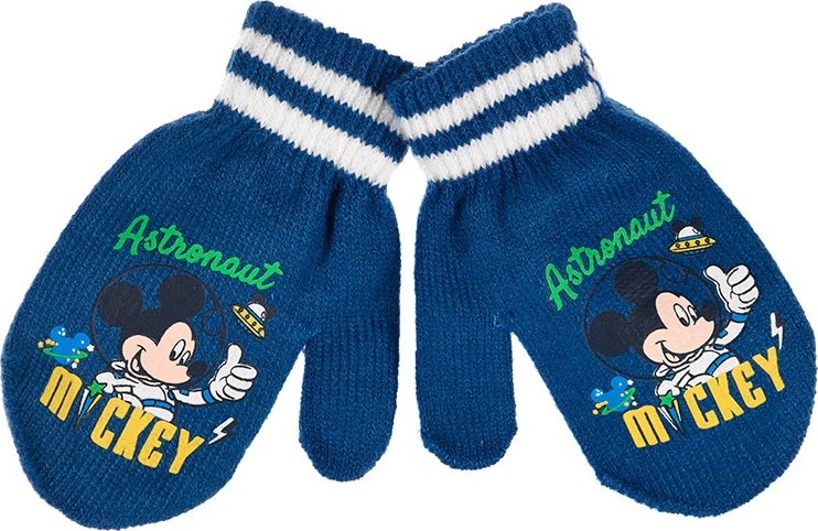 Tmavomodré chlapčenské palčiaky Mickey Mouse Veľkosť: ONE SIZE