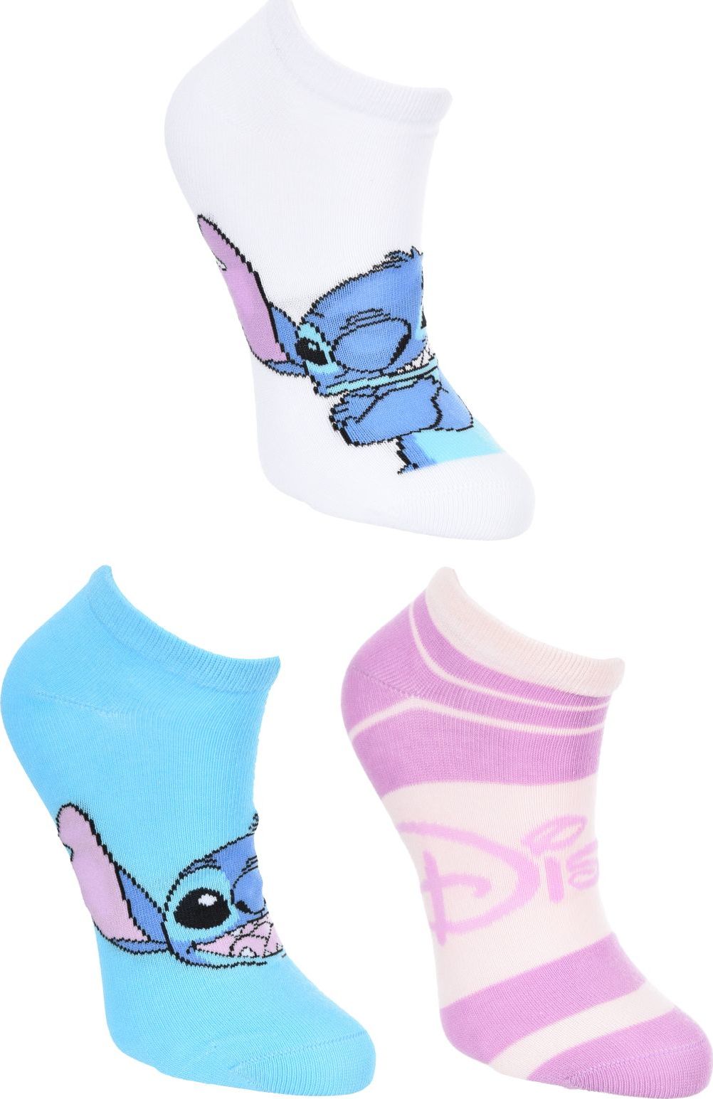 Disney Lilo and Stitch 3 páry dámskych ponožiek Veľkosť: 39/41