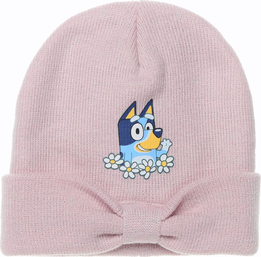 Svetloružová dievčenská čiapka Bluey Veľkosť: 52