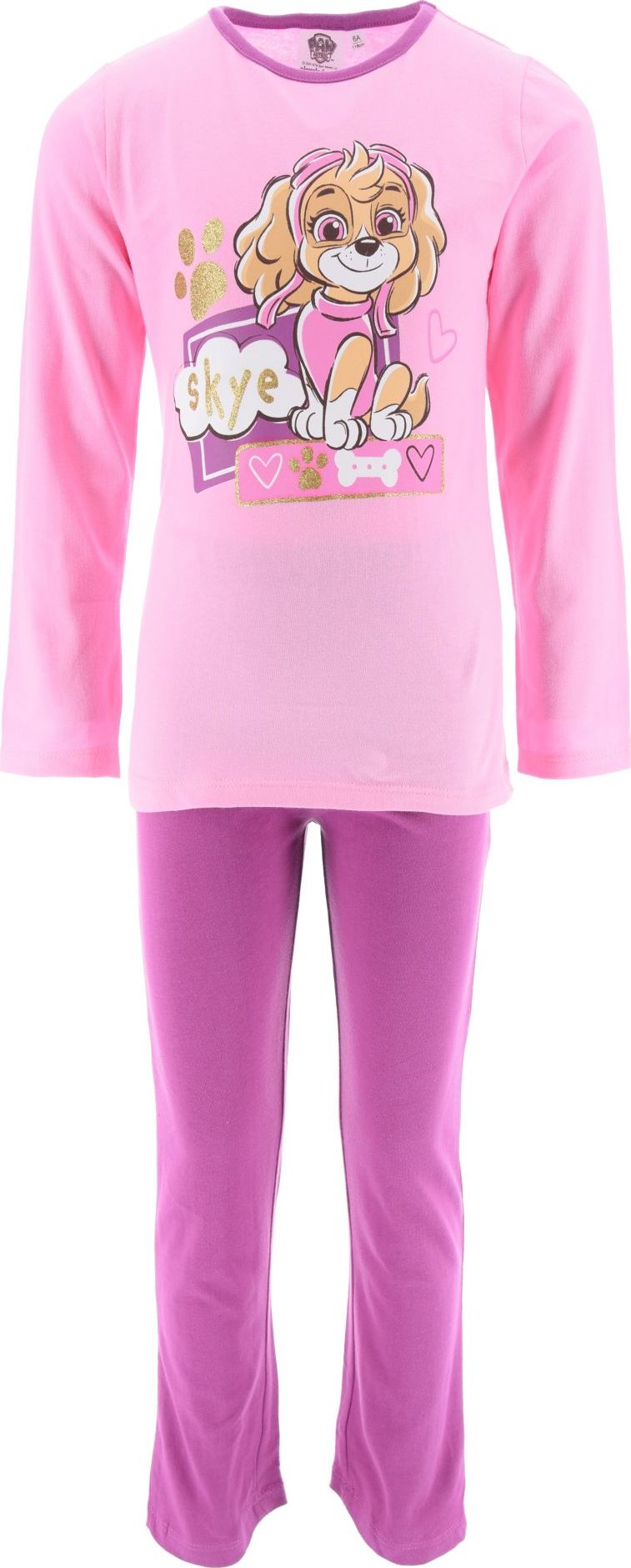 Ružové dievčenské dvojdielne pyžamo Paw Patrol Veľkosť: 98