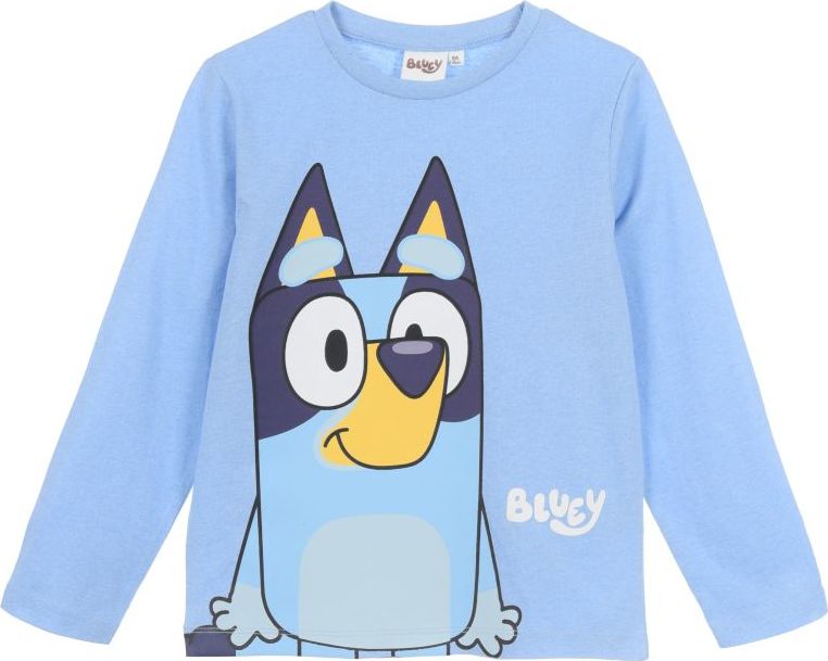 Svetlomodré chlapčenské tričko s dlhým rukávom Bluey Veľkosť: 116