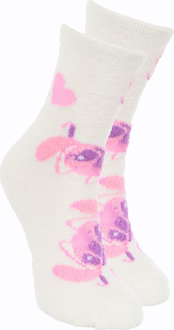 Biele dámske ponožky Lilo and Stitch Veľkosť: 36/38