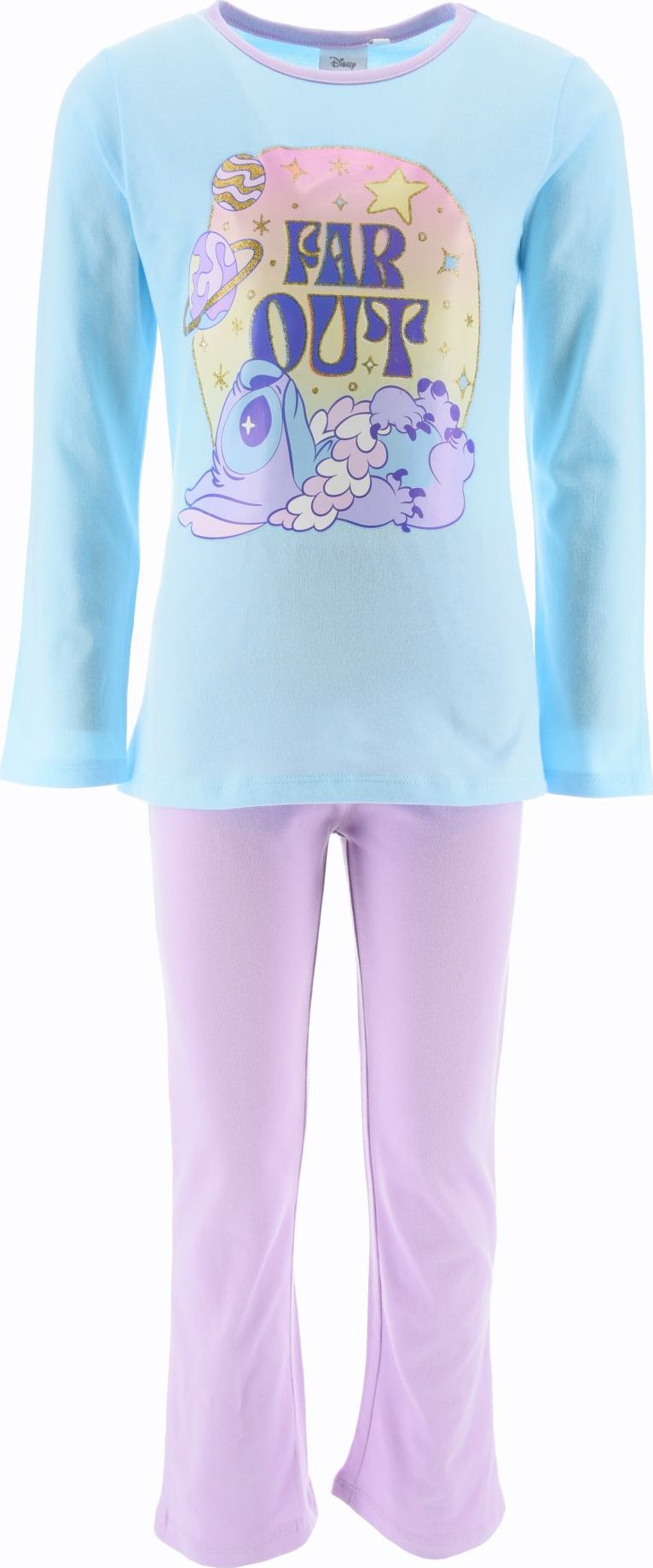 Svetlomodro-fialové pyžamo pre dievčatá Lilo and Stitch Veľkosť: 98