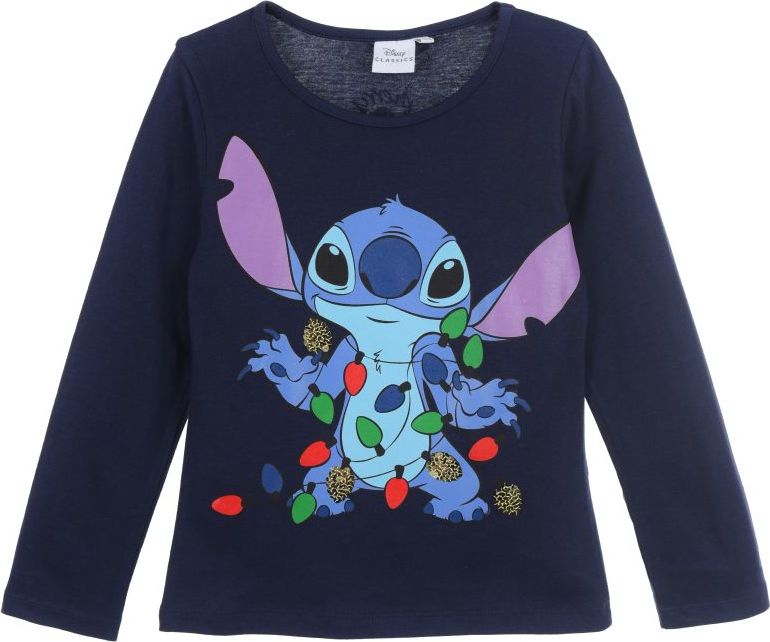 Tmavomodré dievčenské hrejivé tričko Christmas Stitch Veľkosť: 98