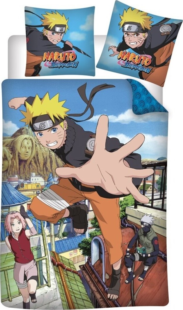 Farebné bavlnené obliečky Naruto Shippuden Veľkosť: ONE SIZE