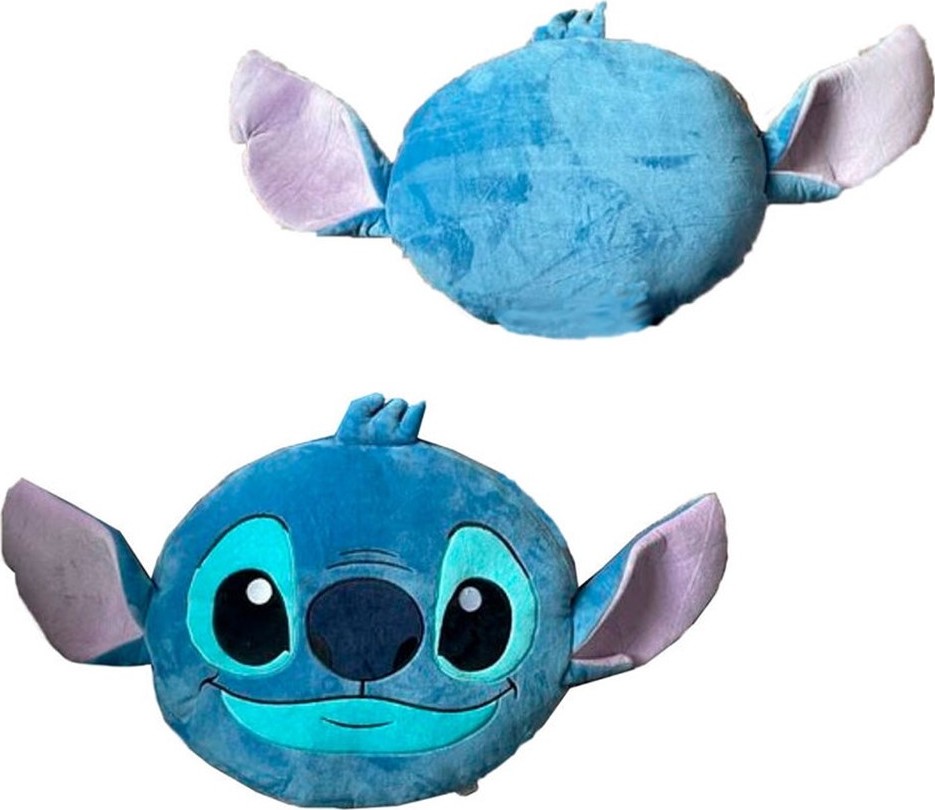 Modrý zamatový vankúš Lilo and Stitch Veľkosť: ONE SIZE
