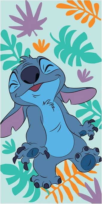 Mintová detská plážová osuška Lilo and Stitch Veľkosť: ONE SIZE