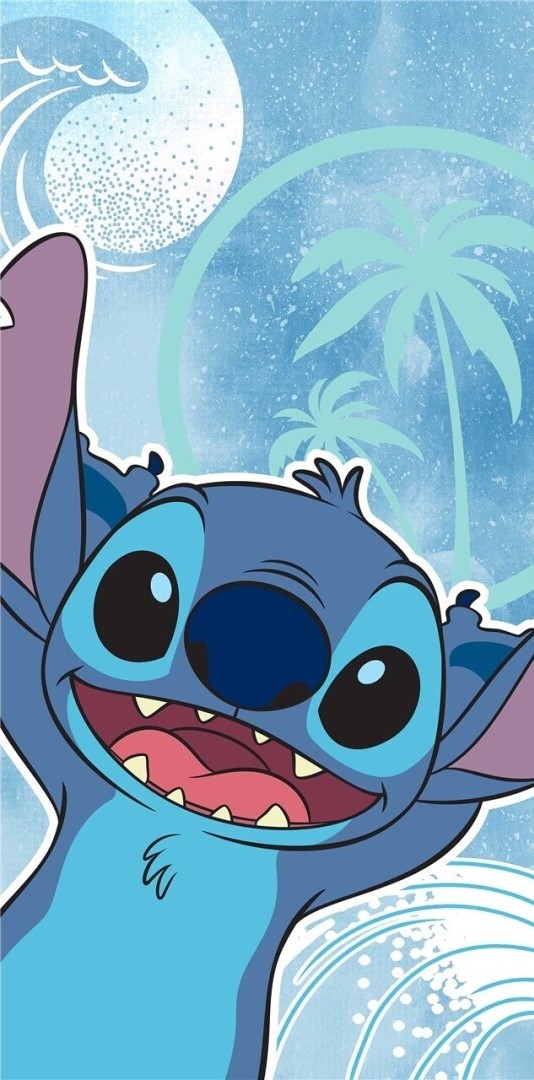 Svetlomodrá detská osuška Lilo and Stitch Veľkosť: ONE SIZE