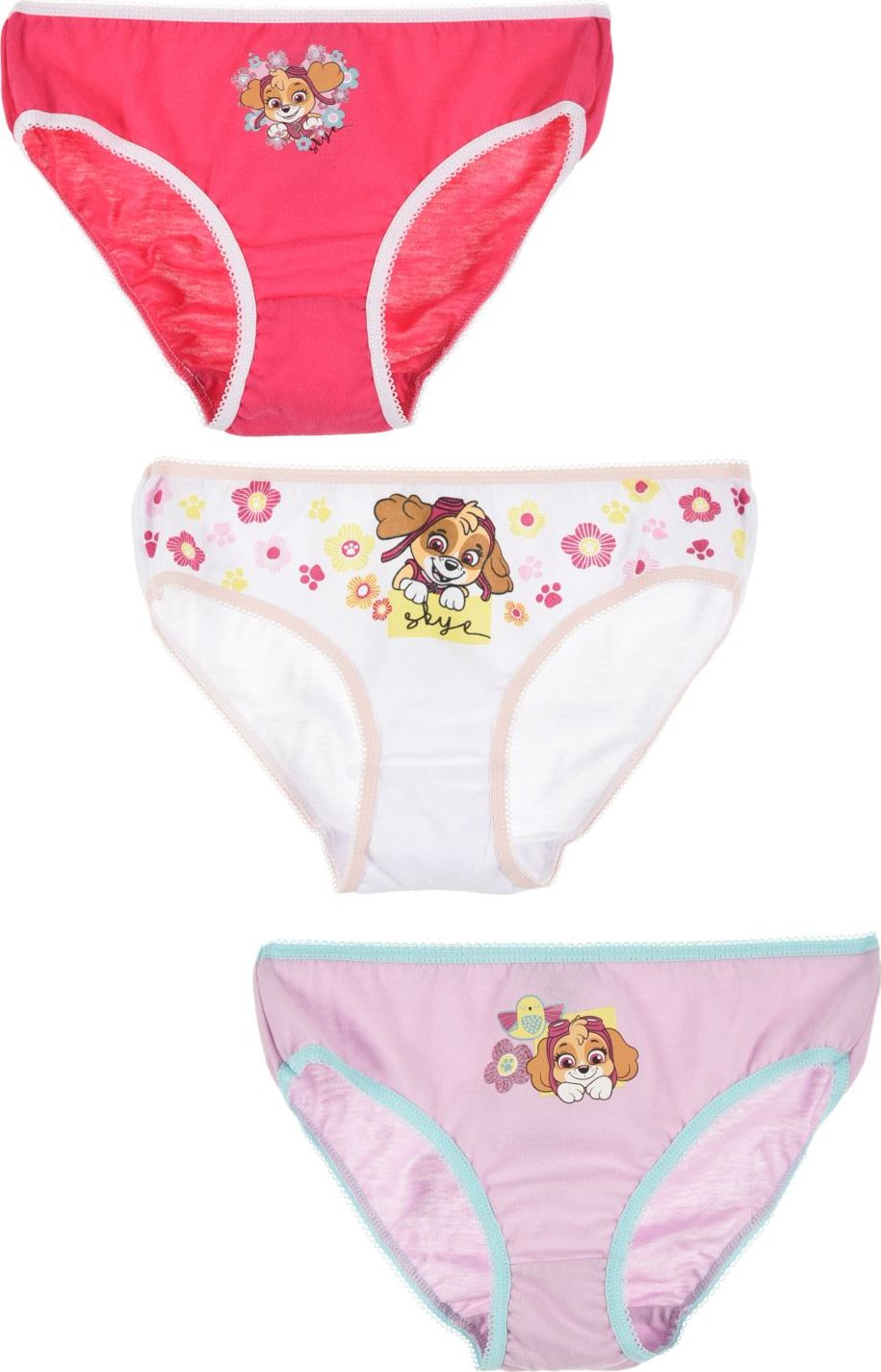 Set dievčenských nohavičiek Paw Patrol Skye - 3 ks Veľkosť: 110