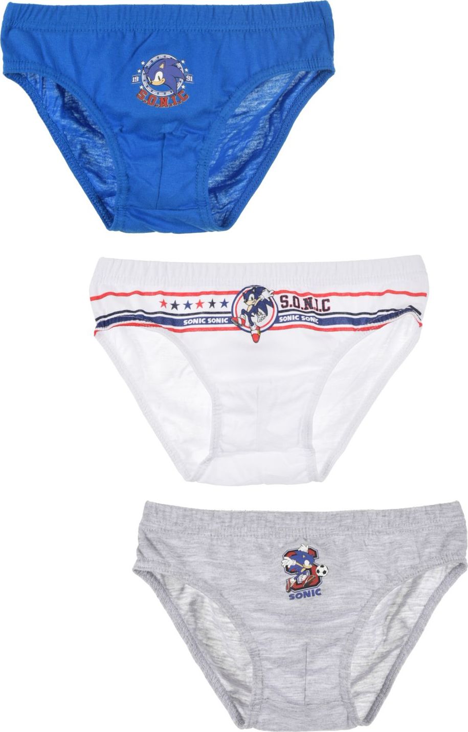 Súprava chlapčenských slipov Sonic Veľkosť: 104
