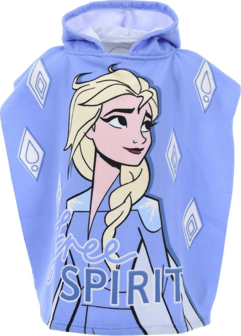 Svetlomodré dievčenské plážové pončo Disney - Frozen Veľkosť: ONE SIZE